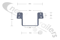 30102812 Knapen 5th Wheel Holder For Rubbing Plate