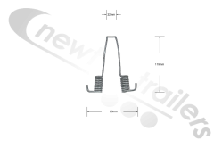 BPW0339733120 BPW Return Spring (Hook)