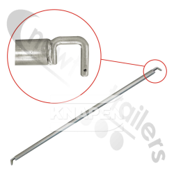 BDICO50030 Knapen Cover Sheet Flat Steel Arch Bar With Two Cranked Pins For Moving Floor - Sheet Support