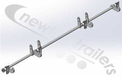 F-110969900  STAS Rear Locking Bar Assembly Including Hooks For STAS Agrostar