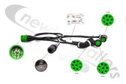 68-4993-017 Aspoeck Rear Supply Cable / Loom For Knapen Premium Rear End OS/Right