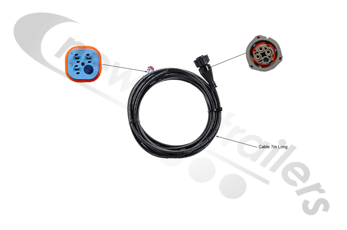 844321070 Haldex COLAS® Raise/Lower Valve Power Cable For