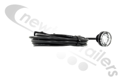 UK-31-6704-267 Aspoeck MonoPoint LED Round White/Clear Body Light/Lamp ASS 3 Connection 3.5m Cable
