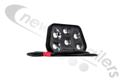 38-8524-057 Aspoeck Workpoint 2 Rear LED Work Lamp / Reverse Light With Mounting Bracket 1.5m ASS2