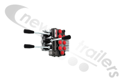 MB-3/3S-MG- 3/18L/G-3 PATTERN - Titan Hydraulic Spool Valve - Salami Valve 3 Lever VDM6-MMM-U4S
