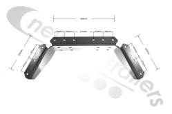 BDICO50033 Knapen Front Headboard Power Sheet Support Bracket for Power Sheet Arm