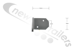 AW 5011 BMI UK OS Right Cross Member Support Bracket