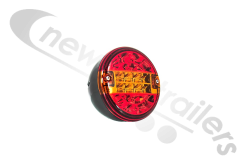 810/51/00 Rubbolite 3 chamber Hamburger LED Light - Tail/Flash/Stop