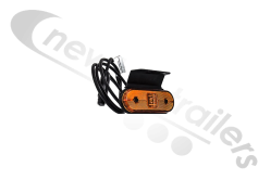 31-2067-697 Aspoeck Unipoint Side Amber Marker Lamp With Fixation 90° Back With ASS2 Connection to ASS3 Lead