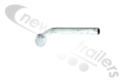546995 Fliegl Mud Wing Stay / Holding Bracket Galvanized Style