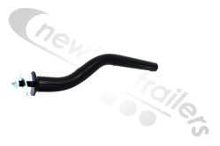 576489 Fliegl Mud Wing Stay / Holding Bracket Cranked Style