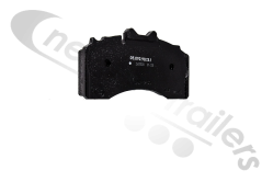 0980107960 BPW Brake Pad Repair Kit (One Axle) 09.801.07.96.0 TSB 4309 (BPW 8200)