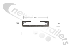 6438 STAS Tipping Trailer Door Seal Channel For Planksided & Ribbed - Sold Per Metre