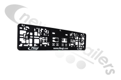 491041 Fliegl Number Plate Holder
