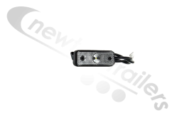 31-6614-017 Aspoeck Marker Lamp - Front Clear Flatpoint I LED Lamp With 500mm Lead