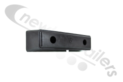 RUBF1016 Bump Stop Rubber Rectangle 2 Hole Buffer 365 x 100 x 115