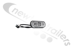 31-7704-017 Aspoeck Marker Lamp - Front Unipoint I White LED With 0.5m P&R Fixing