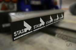E-73200 STAS Mud Flap 2400 x 300mm Spray Suppression Flap With STAS Logo