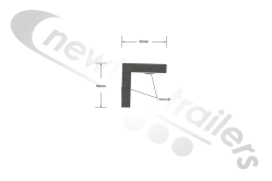 STAS 195L Side Rail L Fixation 50 x 50 x 40 Angle