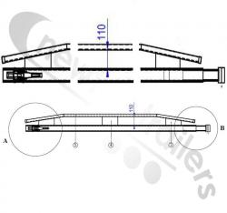 STAS220AL1C1 Stas Cover Sheet Support Arch 70mm X OP2332mm