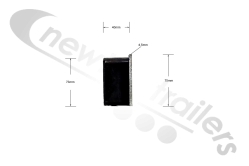 CR2162 / 50 Body Rubber Block 50mm Thick Body Pad Used On Wilcox Bodies