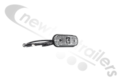 31-7704-037 Aspoeck Marker Lamp Front Unipoint I Clear LED With 1.5m P&R Fixing