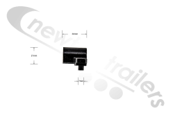 03.189.14.61.0 BPW ABS / EBS Sensor Holder With Dowl