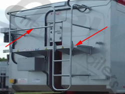  F930890-27 Fruehauf Catwalk HAND RAIL & LADDER Nearside Left for 1.9m Front Body Height Tippers