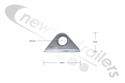 F00083161 Legras Sheet Arch Lug 28mm Hole