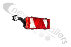25-2820-407 Aspoeck Tail Lamp EcoFlex II - L/H With 7 Pin Connector & LED Superpoint III Outline Marker