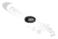 850/01/04 Rubbolite Front Marker Lamp Clear LED With 2 Pins Superseal Plug