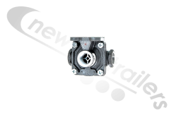 KX2000/1 Quick Release Valve (QRV) Type 4 Port Parallel Inlet M22x1.5mm - Outlet M22x1.5mm