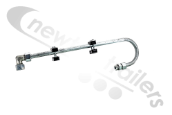 STUK 5004468 Kraker Front Headboard Swan Neck Bent Over Hydraulic Pipe 20s