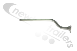 WNGM12549/GV Mud Guard Bracket Wing Support Stay 805mm x34mm Angled