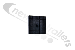 RDP130X130 STAS Body Rubber Block Or Pad With Dowel