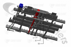 7371001 Cargo Floor Ram Cylinder CF500 No1 with Fastening Materials