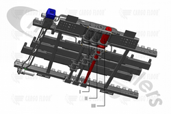 7371003 Cargo Floor Ram Cylinder CF500 No3 with Fastening Materials