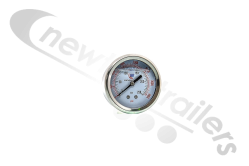 PG63-006 Cargo Floor Hydraulic Oil Pressure or Weight Gauge Manometer Range 0-6 Bar