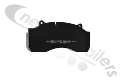 N1003894 SAF Brake Pads Axle Set for Axle SKRZ 9022H Brake SBH 2243 Haldex