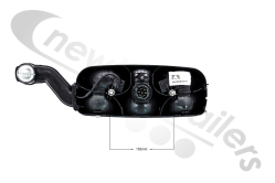 25-2610-771 Aspoeck Tail Lamp ECOPOINT - R/H With Stop/Tail LED & LED Outline Marker