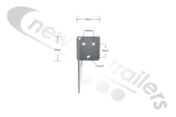 M-96000103 STAS Light Bracket Left Hand Nearside (Light Wing) up to 2014
