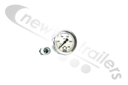 BHYCO10329 Pressure or Weight Gauge Manometer Range 0-250 BAR Oil Filled - Fitted on control valve
