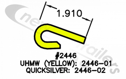 2446-01 Keith Walking Floor® V9 Steel Plank HIGH TEMPERATURE Grey J-Bearing 2446 UHMW 10.000m