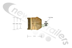 06613501 Keith Walking Floor® RFII Check Valve Adapter Block R2DX01