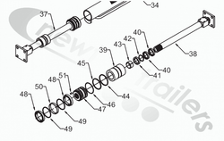 02553201 Keith Walking Floor® Running Floor II Piston Rod & Head Assy 3.0" Cylinder