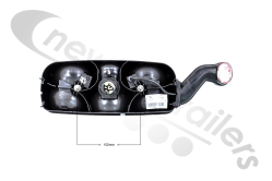 25-2210-007 Aspoeck Tail Lamp ECOPOINT I - L/H With Outline Marker (Bulb Version)