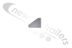 EJW7090 Fruehauf Cattle Clamp Counter Sunk Plate Bottom & Side Upper Support Gusset