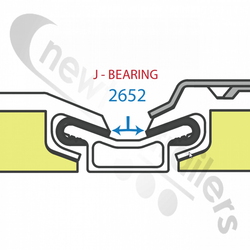 832652014300 Keith Walking Floor® Plank or Slat V18 Standard J-Bearing 2652