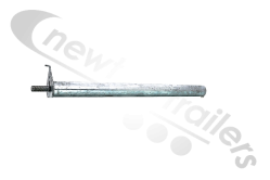 BDICO38016 Knapen Mud Guard Bracket Wing Support Stay 565mm With Locating Lug - Single Bolt