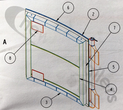 25WF0168_01 Titan Door Front Access Door Assembly (Mandoor) Assembly LH Hinge to suit Aggregate Floor